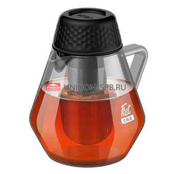 Чайник 800мл Vitax заварочный 3в1 универсальный термостойкое боросиликатное стекло Fast tea       (12)   VX-3342