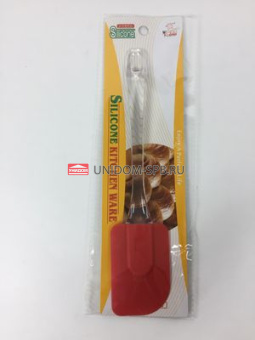 Лопатка для выпечки силикон, прозрачная ручка, 23 см 3 цвета     (360)     HYW0290